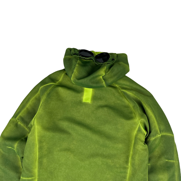 CP Company Green Eclipse Zipped Softshell Goggle Jacket - Medium