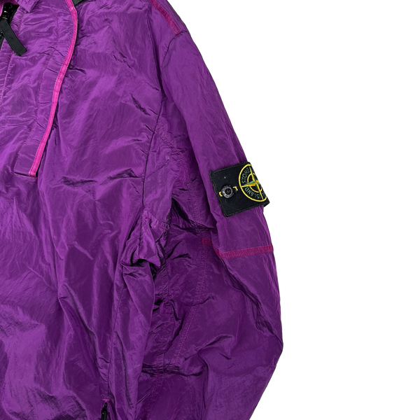 Stone Island 2018 Purple Shimmer Nylon Metal Overshirt - Large