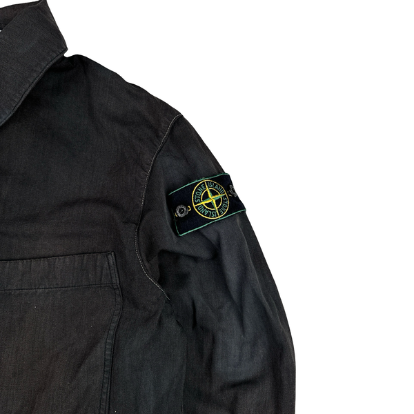 Stone Island 1999 Vintage Cotton Collared Jacket - Medium