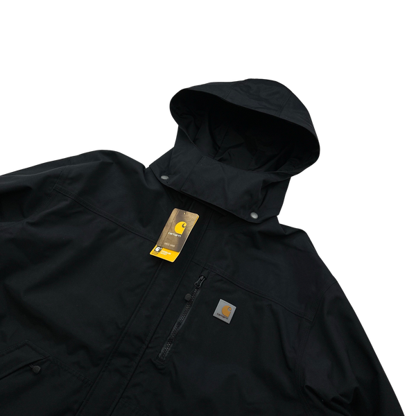 Carhartt Black Shoreline Hooded Jacket - XXL