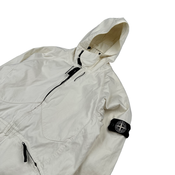 Stone Island 2006 Cream Cotton Parachute Style Jacket - Medium