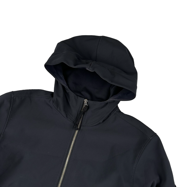 Stone Island 2021 Navy Soft Shell e-Dye Hooded Jacket - Small
