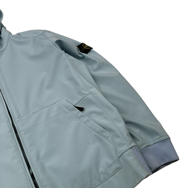 Stone Island 2017 Baby Blue Light Soft Shell R Jacket - XL