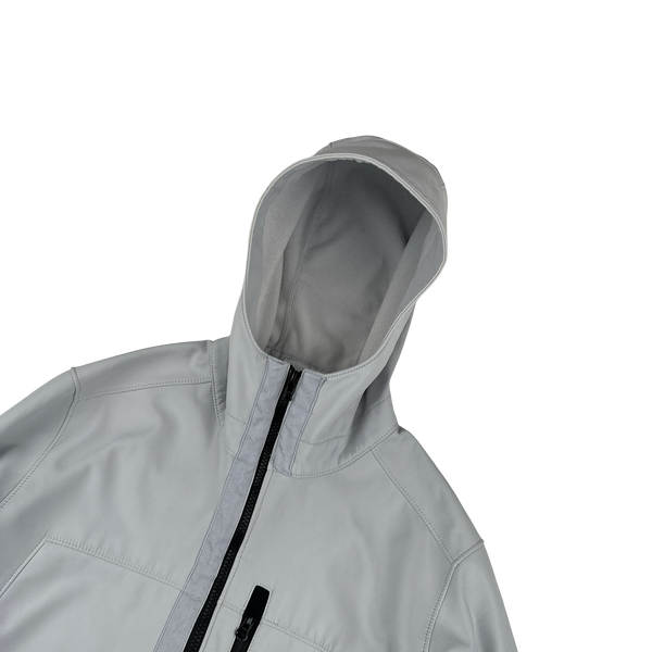 Stone Island 2018 Icy Blue Soft Shell R Jacket - Large