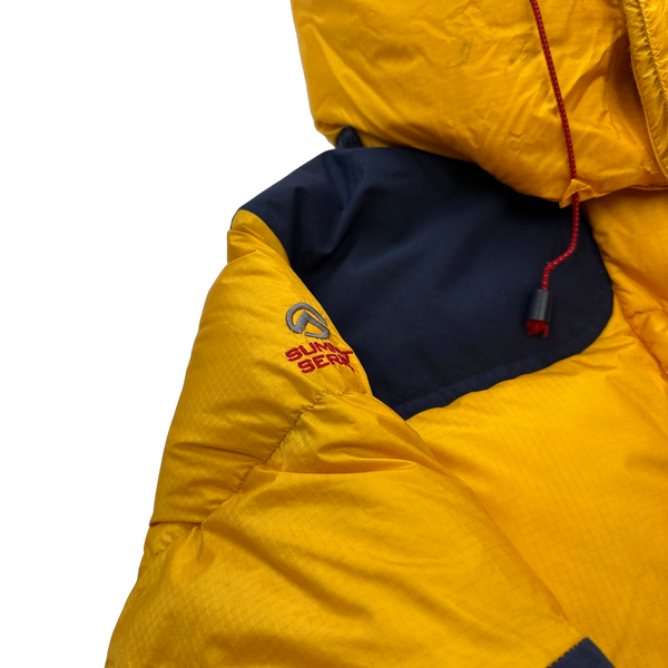 North Face Yellow Summit Series Baltoro 700 Fill Puffer Jacket - Small