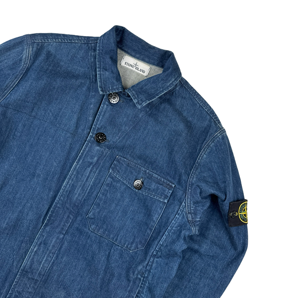 Stone Island 2013 Super Italian Selvedge Denim Cotton Indigo Jacket - Large