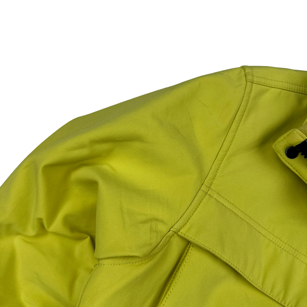 Stone Island Yellow Fleece Lined Soft Shell Jacket - Large