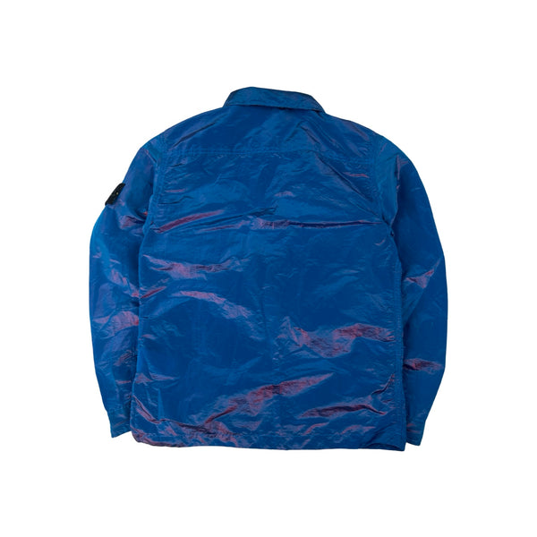 Stone Island 2017 Blue Red Weft Overshirt - Medium