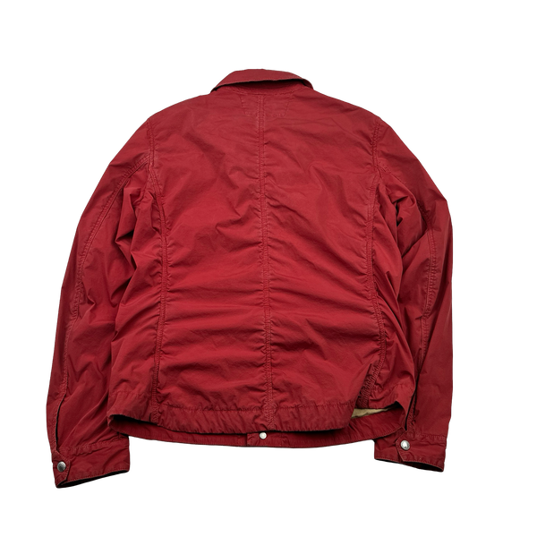 CP Company Red Lens Viewer Zipped Overshirt - Medium
