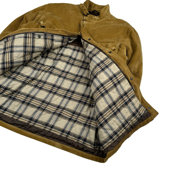 Belstaff Brown Trailmaster Multi Pocket Field Corduroy Zipped Heavyweight Jacket - Large