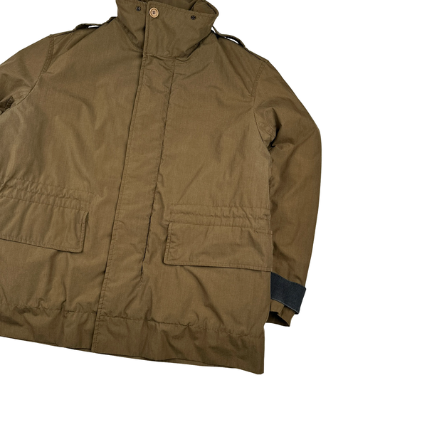 Prada Nylon Brown Kevlar Padded Long Jacket - 3XL