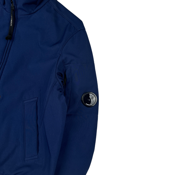 CP Company Blue Fleece Lined Lens Viewer Bomber - Small