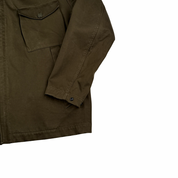 Stone Island Khaki Ghost Raso Gommato Double Jacket - XL