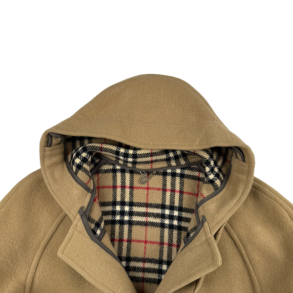 Burberry Lana Wool Duffle Coat - Large