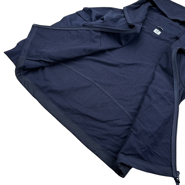 CP Company Navy Pertex Metropolis Zip Up Hoodie - Large