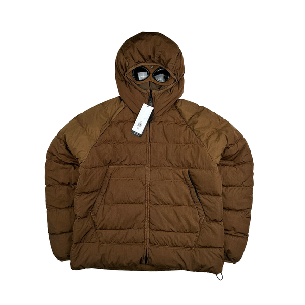 CP Company Brown ECO CHROME-R Down Filled Puffer Jacket - Large