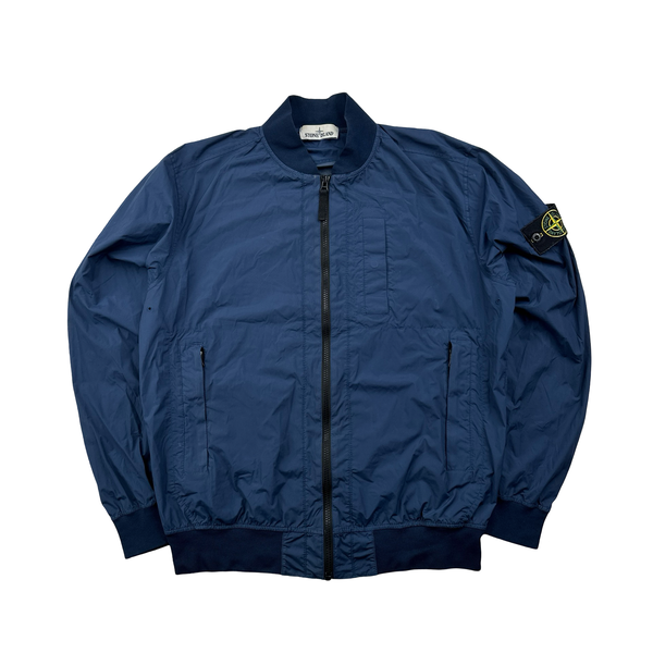 Stone Island 2020 Steel Blue Skin Touch Nylon TC Jacket Medium