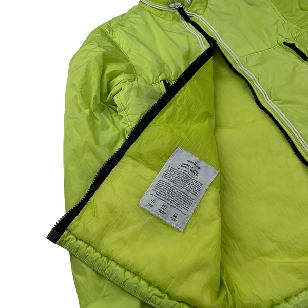 Stone Island 2019 Green Crinkle Reps Padded Jacket - XL
