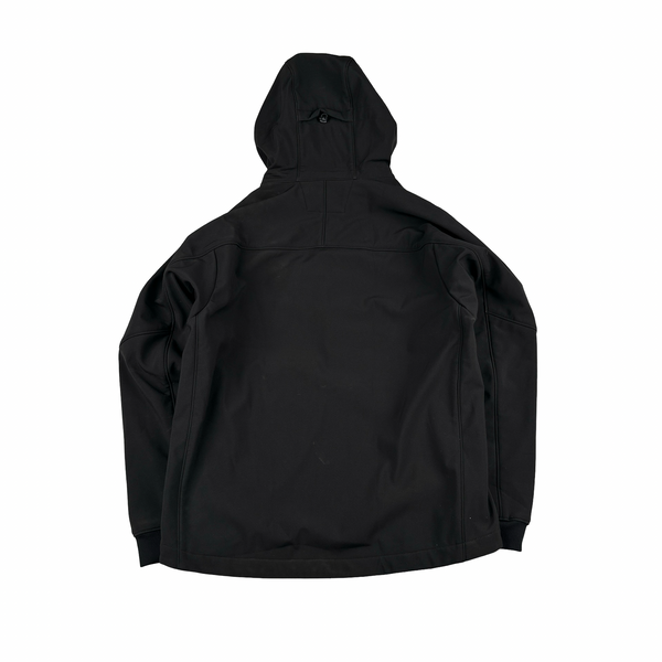 CP Company Black Soft Shell Metropolis Hooded Jacket - XL