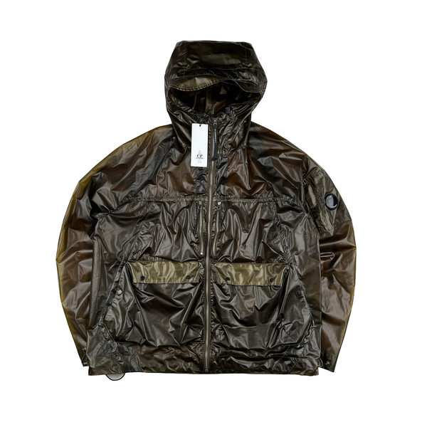 CP Company Dark Green Pium Nylon Hooded Jacket - XL