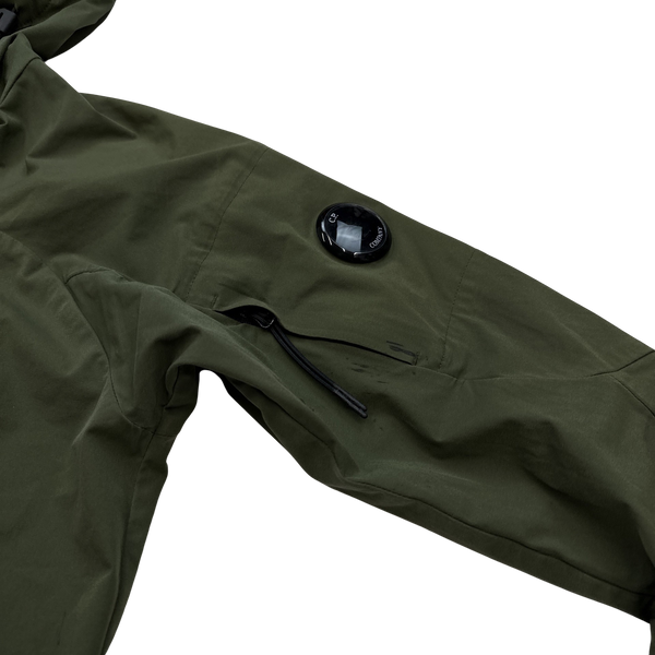 CP Company Khaki Green Hooded Pro Tek Jacket - Small