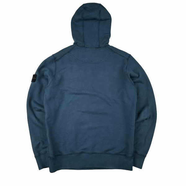 Stone Island 2020 Navy Cotton Pullover Hoodie - Small