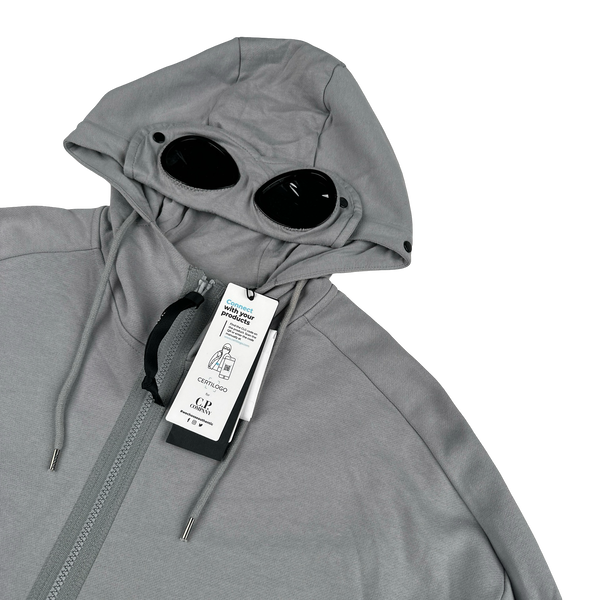 CP Company Stone Grey Goggle Hoodie - XXL