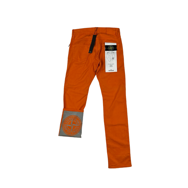 Stone Island 2014 Orange Slim Fit Cycling Chino Trousers - 29"