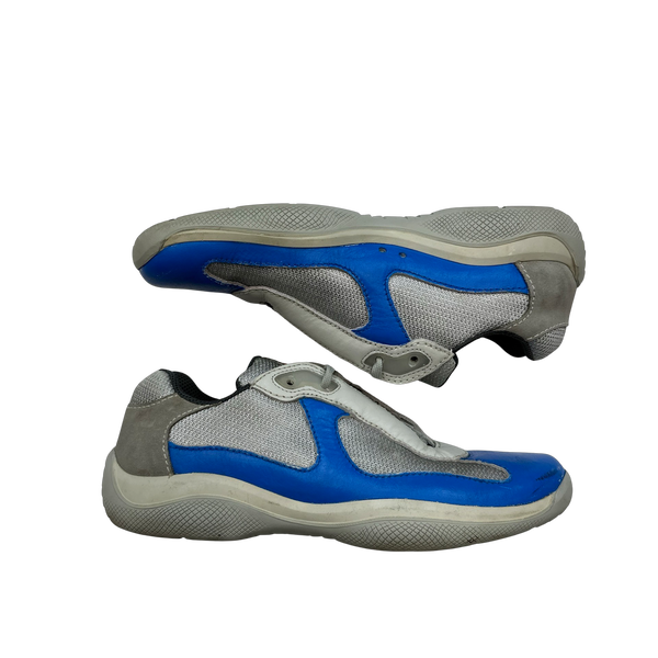 Prada Blue America Cup Trainers - UK 8.5