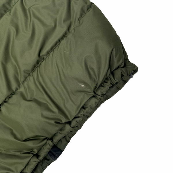 Ralph Lauren Green Colour Block Puffer Thick Down Puffer Jacket - Large