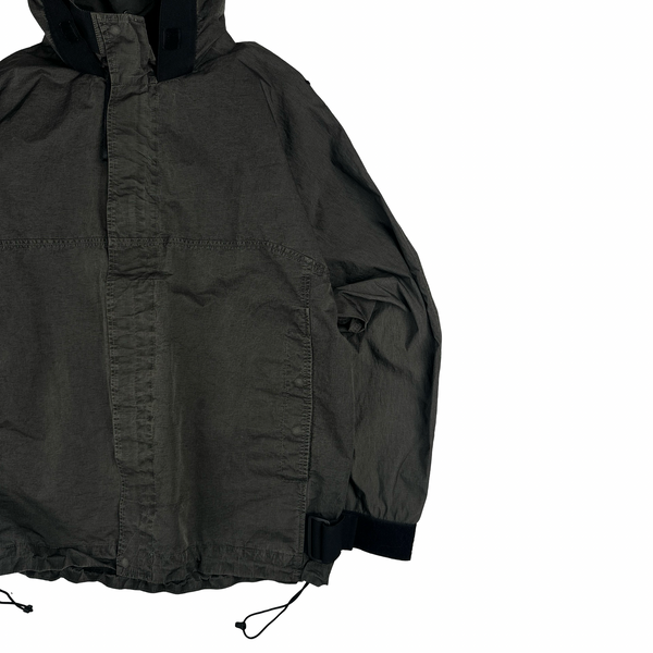 Nemen Grey Nylon Hooded Lightweight Jacket - Large
