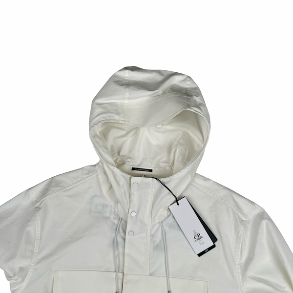 CP Company Metropolis Series White Smock Hydro Stop Tela Jacket - Medium