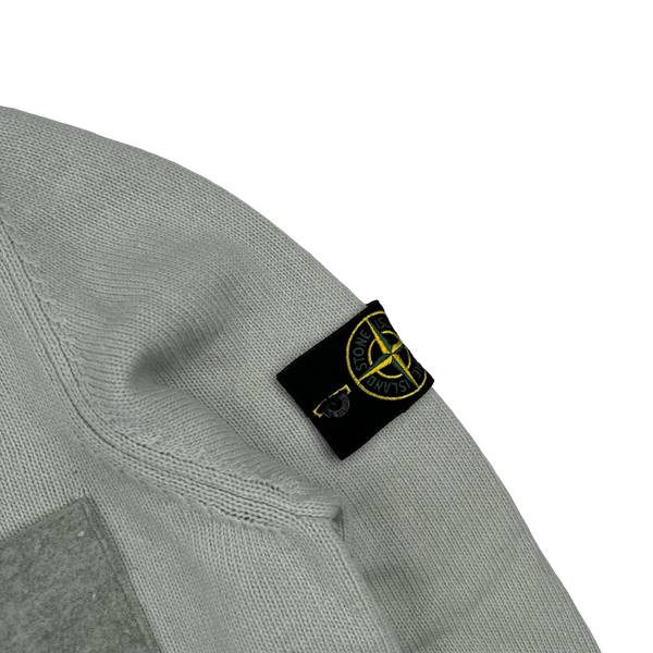 Stone Island 2017 Pale Blue Wool Crewneck - Large