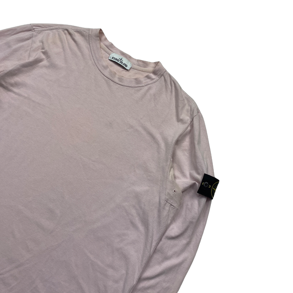 Stone Island 2017 Pink Longsleeve Cotton Top - XXL