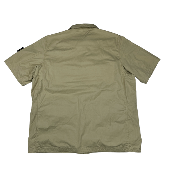 Stone Island 2022 Tan Short Sleeve Multi Pocket Shirt - 3XL