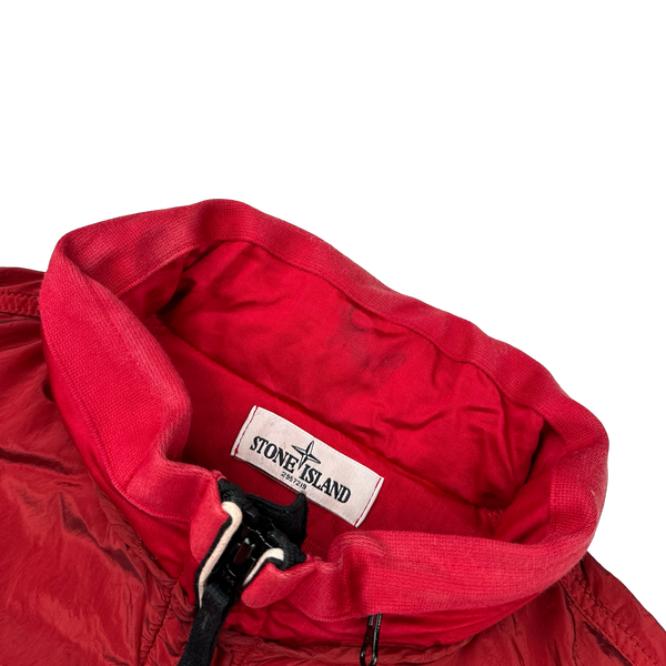 Stone Island 2012 Red Nylon Metal Mesh Lined Bomber Jacket - Medium