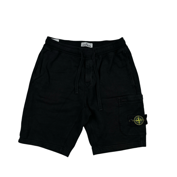Stone Island 2022 Black Cotton Shorts - Large