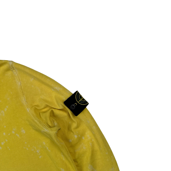 Stone Island 2022 Yellow Tie Dye OVD Camo Soft Knit - Medium