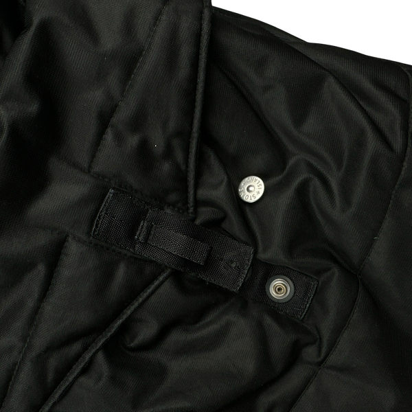 Stone Island Early 2000's Black Nylon Mesh Multipocketed Jacket - XL