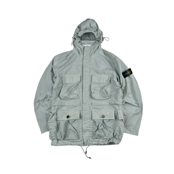 Stone Island 2017 Ice Blue David Tela Light TC Field Jacket - Large