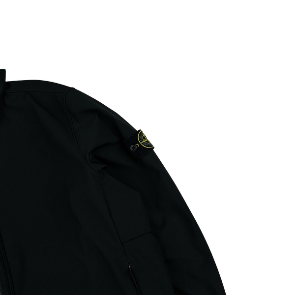 Stone Island Black Soft Shell R E Dye Tech Jacket - XXL