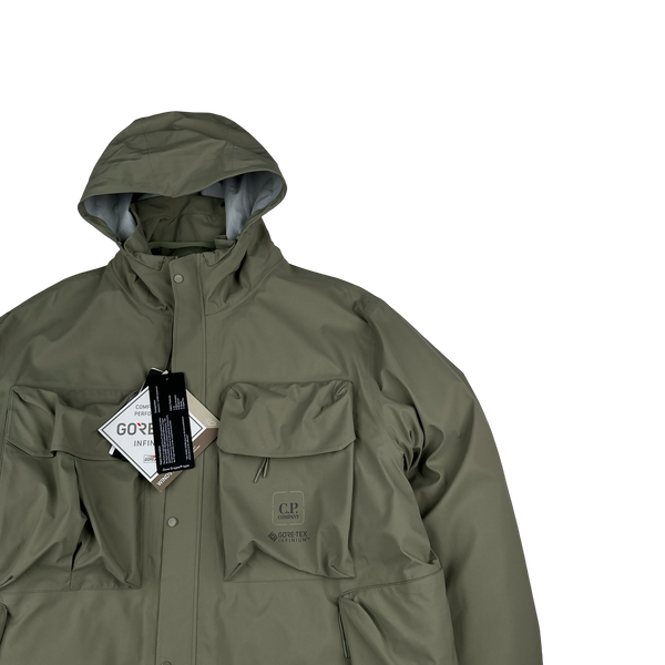 CP Company Silver Sage Gore-Tex Down Lined Dual Layer Jacket - XXL