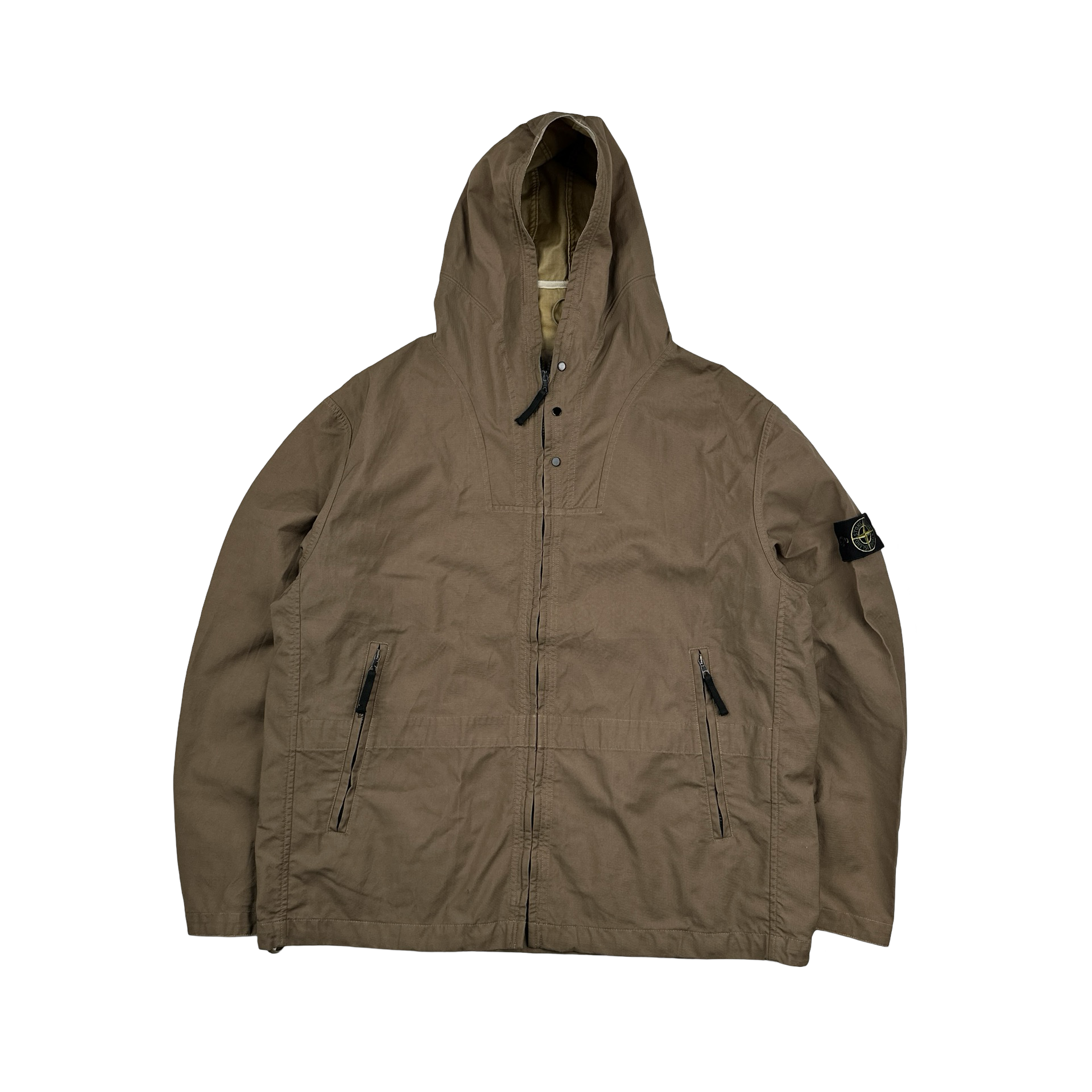 Stone Island 2000 Brown Resin Speciali Vintage Jacket - XL – Mat