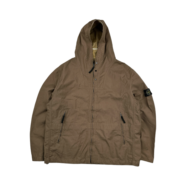 Stone Island 2000 Brown Resin Speciali Vintage Jacket - XL – Mat's