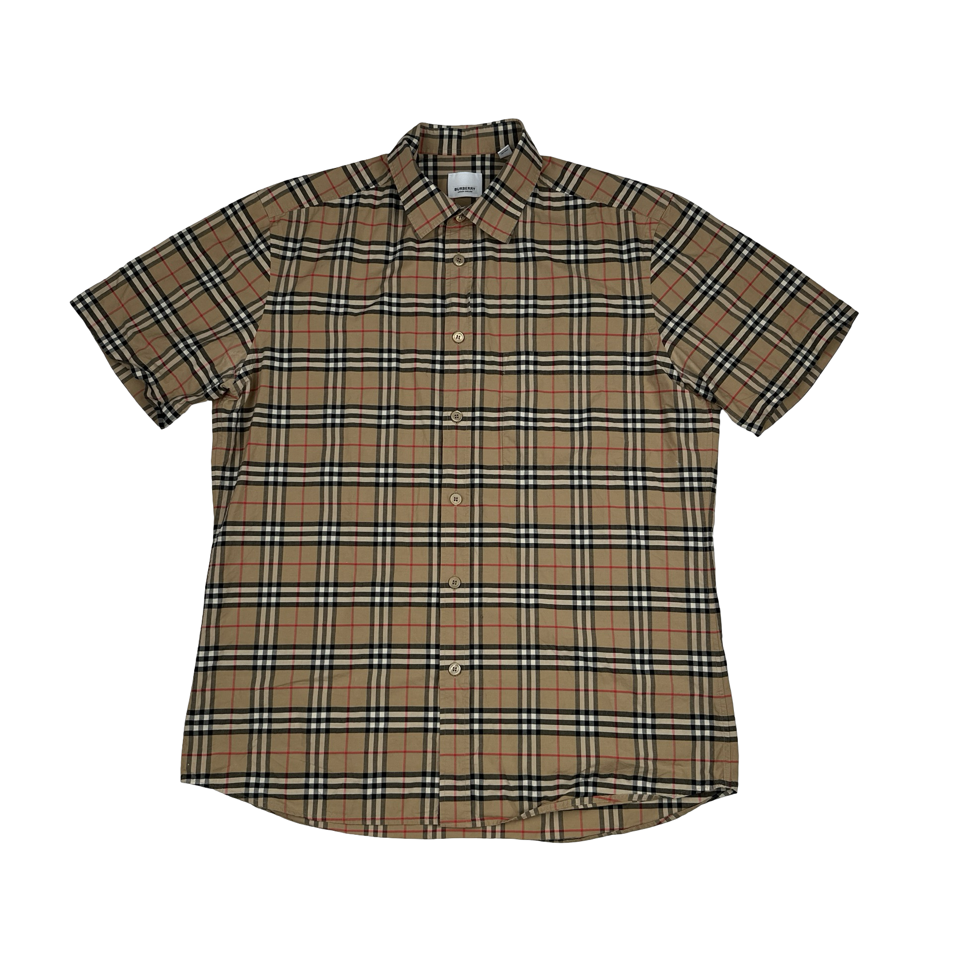 Burberry Nova Check Button Up Shirt - Large – Mat's Island