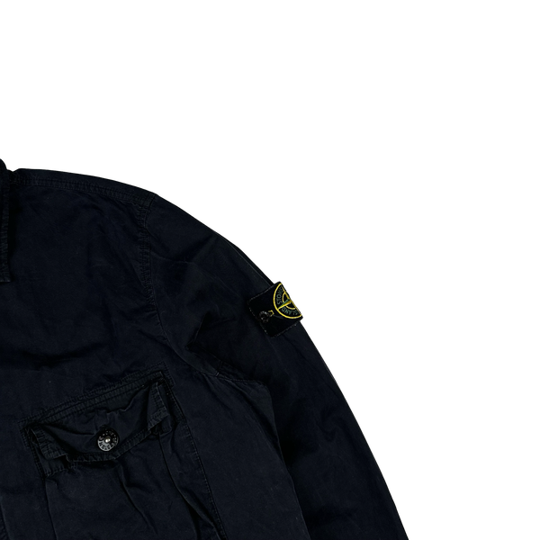 Stone Island 2020 Black Cotton Overshirt - XL