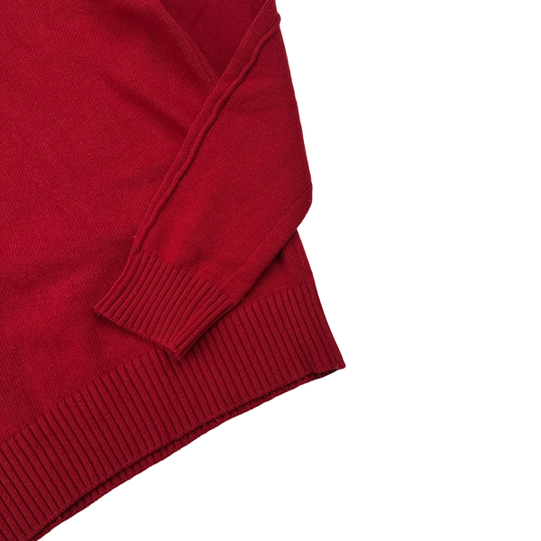 Stone Island Red Wool High Neck Jumper - XL