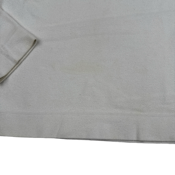 Stone Island Vintage White Fleecd Cotton Pullover Jumper - XL