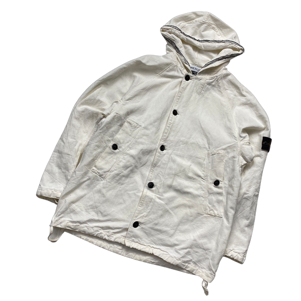 Stone Island 2003 White Vintage Compact Jacket - Small