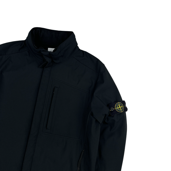 Stone Island 2016 Black Fleece Lined Soft Shell R Jacket - Large